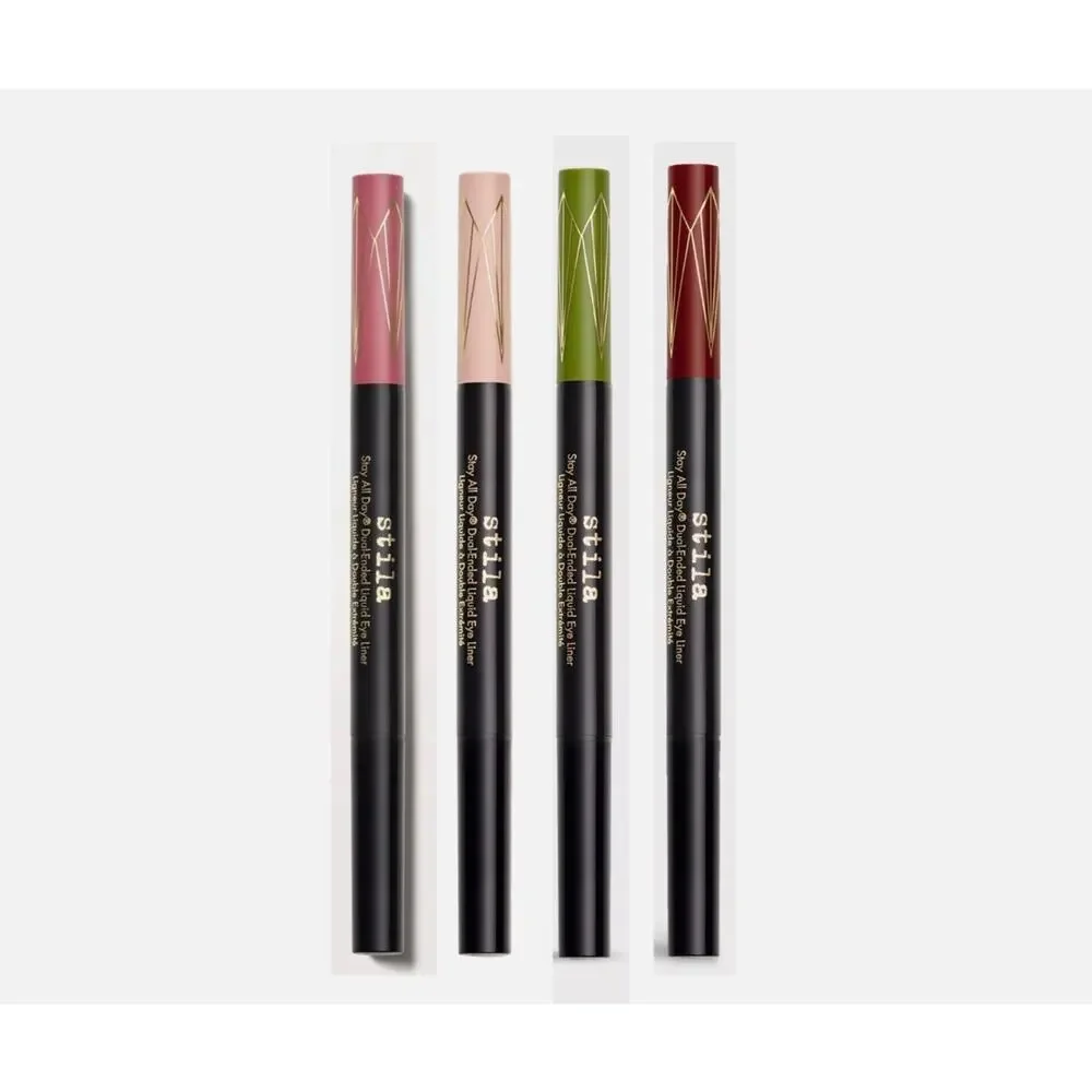 Stila Stay All Day Dual-Ended Waterproof Liquid Eye Liner Kitten Cosmo/ Intn Blk